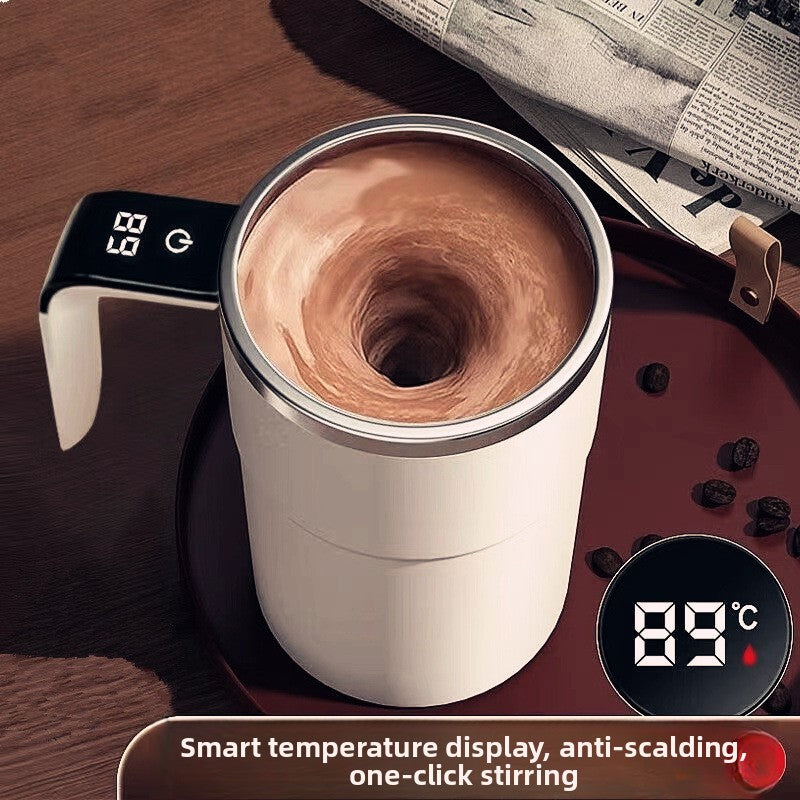 Electric Magnetic Stirring Coffee Cup with Temperature Display