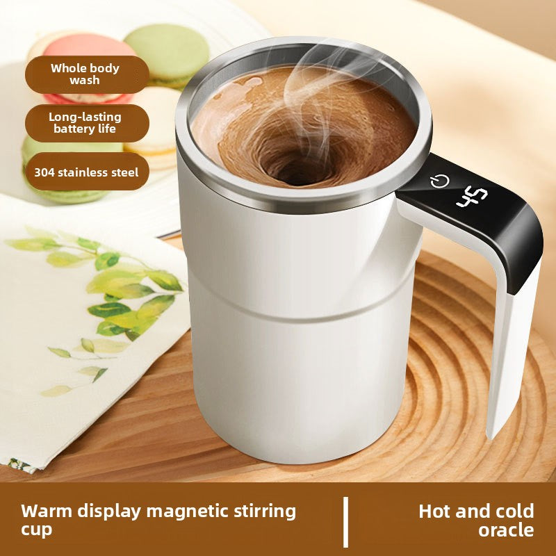 Electric Magnetic Stirring Coffee Cup with Temperature Display